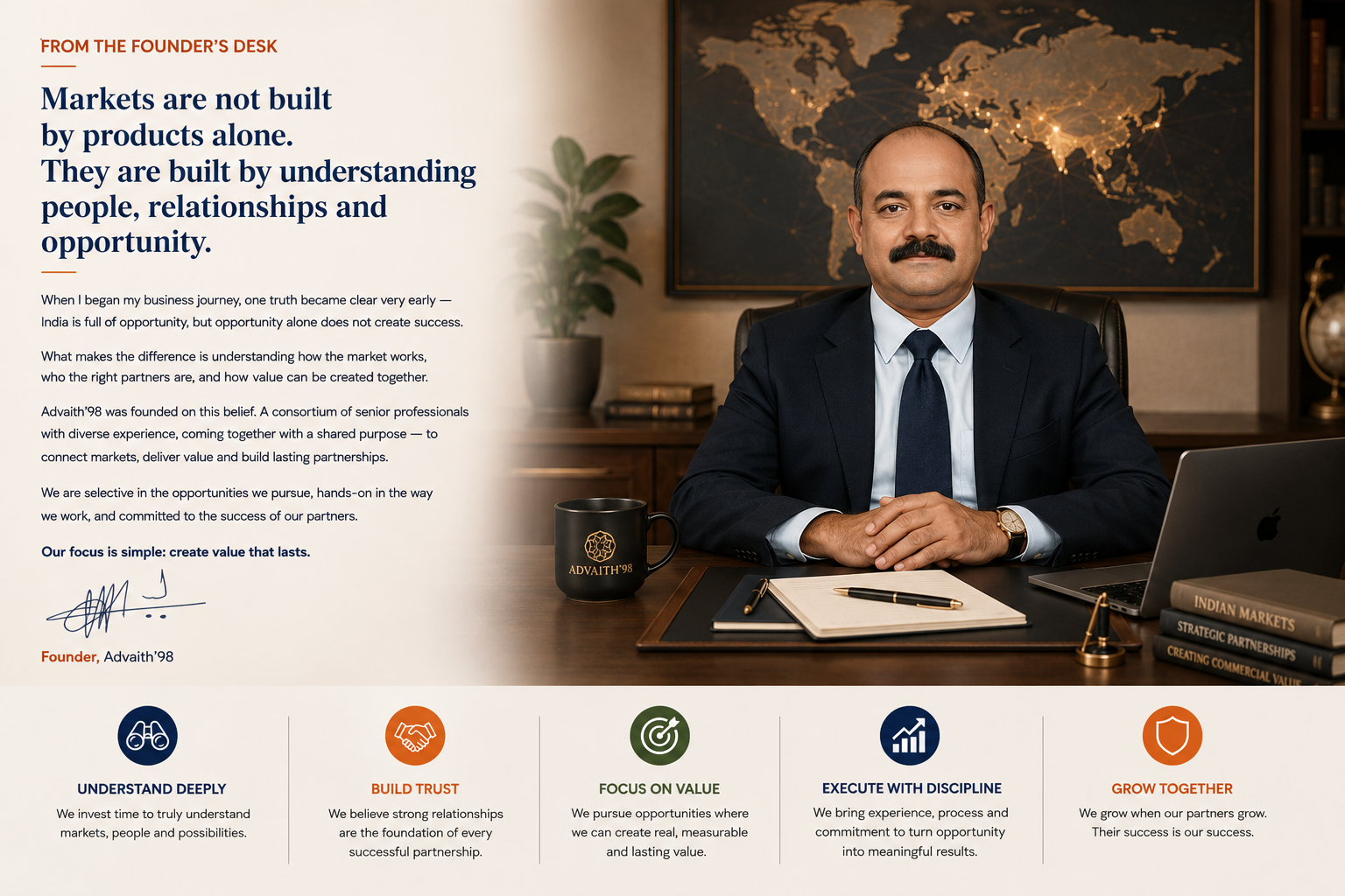 From the Founder’s Desk — Advaith’98
